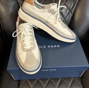 Cole Haan Men's White and Tan Sneakers